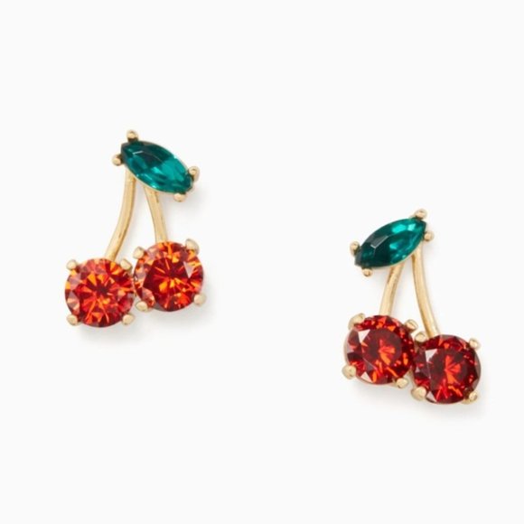 Kate Spade Ma Cherie Cherry Stud Earrings - Picture 4 of 5